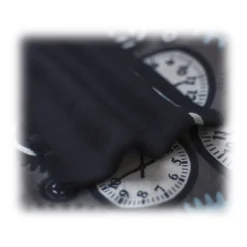 Fefè Napoli - Grey Gears Dandy Wool Scarf - Scarves and Foulards - Handmade in Italy - Luxury Exclusive Collection - Avvenice