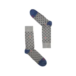 Fefè Napoli - Grey Heart Short Dandy Men's Socks - Socks - Handmade in Italy - Luxury Exclusive Collection - Avvenice