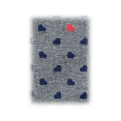 Fefè Napoli - Grey Hearts Dandy Men's Socks - Socks - Handmade in Italy - Luxury Exclusive Collection - Avvenice