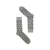 Fefè Napoli - Grey Horseshoe Short Scaramantia Men's Socks - Socks - Handmade in Italy - Luxury Exclusive Collection - Avvenice