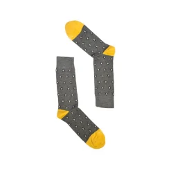 Fefè Napoli - Grey Penguin Short Dandy Men's Socks - Socks - Handmade in Italy - Luxury Exclusive Collection - Avvenice