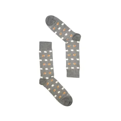 Fefè Napoli - Grey Sheep Short Dandy Men's Socks - Socks - Handmade in Italy - Luxury Exclusive Collection - Avvenice