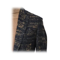 Fefè Napoli - Laclubing Wool Blue Jacket - Jackets - Handmade in Italy - Luxury Exclusive Collection - Avvenice