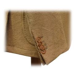 Fefè Napoli - Lagaga 'Camel Velvet Jacket - Jackets - Handmade in Italy - Luxury Exclusive Collection - Avvenice