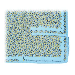 Fefè Napoli - Light Blue Lemons Silk Dandy Pocket Square - Pocket-Square - Handmade in Italy - Luxury Exclusive Collection - Avvenice