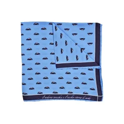 Fefè Napoli - Light-Blue Cinquecento Silk Dandy Pocket Square - Pocket-Square - Handmade in Italy - Luxury Exclusive Collection - Avvenice