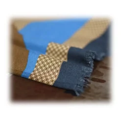 Fefè Napoli - Maschio Angioino Wool Silk Shawl - Scarves and Foulards - Handmade in Italy - Luxury Exclusive Collection - Avvenice