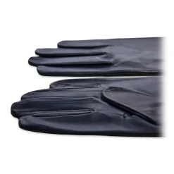 Fefè Napoli - Men's Dark Blue Leather Gloves - Gloves - Handmade in Italy - Luxury Exclusive Collection - Avvenice