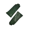Fefè Napoli - Olive Green Leather Woman Gloves - Gloves - Handmade in Italy - Luxury Exclusive Collection - Avvenice