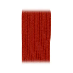 Fefè Napoli - Orange England Men's Short Socks - Socks - Handmade in Italy - Luxury Exclusive Collection - Avvenice