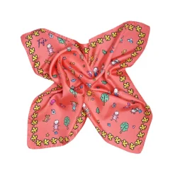 Fefè Napoli - Orange Kids Silk Foulard - Scarves and Foulards - Handmade in Italy - Luxury Exclusive Collection - Avvenice