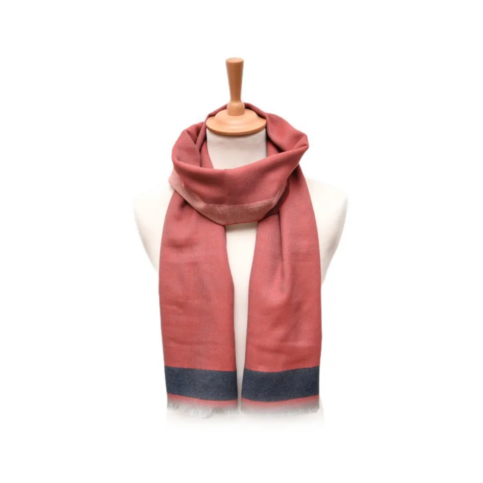 Fefè Napoli - Red Wool Elegance Scarf - Scarves and Foulards - Handmade in Italy - Luxury Exclusive Collection - Avvenice