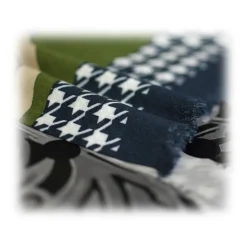 Fefè Napoli - Spagnuolo Palace Wool Silk Shawl - Scarves and Foulards - Handmade in Italy - Luxury Exclusive Collection - Avvenice