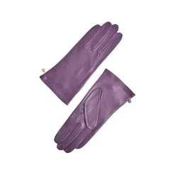 Fefè Napoli - Violet Leather Woman Gloves - Gloves - Handmade in Italy - Luxury Exclusive Collection - Avvenice