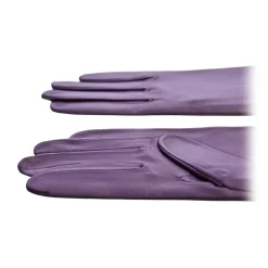 Fefè Napoli - Violet Leather Woman Gloves - Gloves - Handmade in Italy - Luxury Exclusive Collection - Avvenice