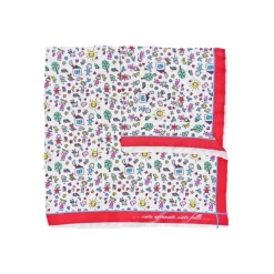 Fefè Napoli - White Kids Silk Dandy Pocket Square - Pocket-Square - Handmade in Italy - Luxury Exclusive Collection - Avvenice