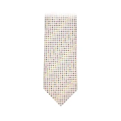 Fefè Napoli - White Multicolor Pois Gentleman Silk Tie - Ties - Handmade in Italy - Luxury Exclusive Collection - Avvenice