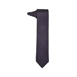 Fefè Napoli - White Pois Black Gentleman Silk Tie - Ties - Handmade in Italy - Luxury Exclusive Collection - Avvenice
