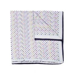 Fefè Napoli - White Pois Silk Gentleman Pocket Square - Pocket-Square - Handmade in Italy - Luxury Exclusive Collection - Avvenice
