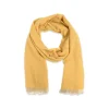 Fefè Napoli - Yellow Cashmere Elegance Scarf - Scarves and Foulards - Handmade in Italy - Luxury Exclusive Collection - Avvenice