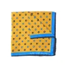 Fefè Napoli - Yellow Flowers Silk Dandy Pocket Square - Pocket-Square - Handmade in Italy - Luxury Exclusive Collection - Avvenice
