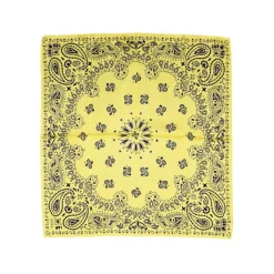 Fefè Napoli - Yellow Silk Cotton Bandan - Scarves and Foulards - Handmade in Italy - Luxury Exclusive Collection - Avvenice