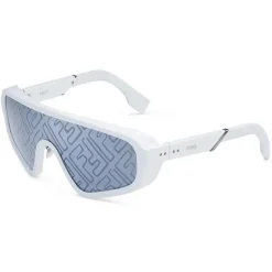 Fendi - Botanical Fendi - Shield Sunglasses - White - Sunglasses - Fendi Eyewear - Avvenice