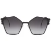 Fendi - Can Eye - Black Pentagonal Oversize Sunglasses - Sunglasses - Fendi Eyewear - Avvenice