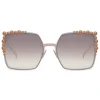 Fendi - Can Eye - SS 2017 Bicolor Light Square Oversize Sunglasses - Sunglasses - Fendi Eyewear - Avvenice