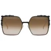 Fendi - Can Eye - SS 2017 Bicolor Square Oversize Sunglasses - Sunglasses - Fendi Eyewear - Avvenice
