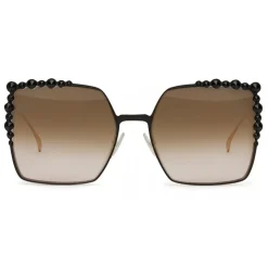 Fendi - Can Eye - SS 2017 Bicolor Square Oversize Sunglasses - Sunglasses - Fendi Eyewear - Avvenice