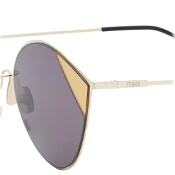 Fendi - Cut-Eye - Gold Cat-Eye Tulip Sunglasses - AI18 Fashion Show - Sunglasses - Fendi Eyewear - Avvenice