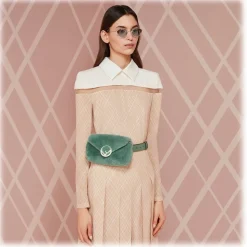 Fendi - Cut-Eye - Gold Cat-Eye Sunglasses - Sunglasses - Fendi Eyewear - Avvenice