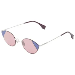 Fendi - Cut-Eye - Pink & Blue Cat-Eye Sunglasses - Sunglasses - Fendi Eyewear - Avvenice