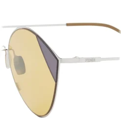 Fendi - Cut-Eye - Silver Cat-Eye Tulip Sunglasses - AI18 Fashion Show - Sunglasses - Fendi Eyewear - Avvenice