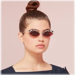 Fendi - DeFender - Aviator Sunglasses - Red - Pois - Sunglasses - Fendi Eyewear - Avvenice