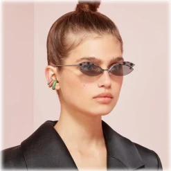 Fendi - DeFender - Aviator Sunglasses - Ruthenium - Pois - Sunglasses - Fendi Eyewear - Avvenice