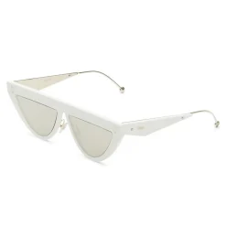 Fendi - DeFender - Flat Top Sunglasses - White - Sunglasses - Fendi Eyewear - Avvenice