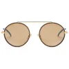 Fendi - Everyday - Gold Rounded Sunglasses - Sunglasses - Fendi Eyewear - Avvenice