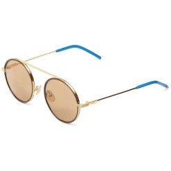 Fendi - Everyday - Gold Rounded Sunglasses - Sunglasses - Fendi Eyewear - Avvenice