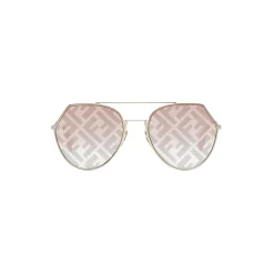Fendi - Eyeline - Aviator Sunglasses - Gold Pink - Sunglasses - Fendi Eyewear - Avvenice