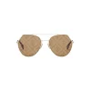 Fendi - Eyeline - Aviator Sunglasses - Gold Brown - Sunglasses - Fendi Eyewear - Avvenice