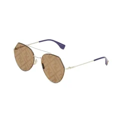 Fendi - Eyeline - Aviator Sunglasses - Gold Brown - Sunglasses - Fendi Eyewear - Avvenice