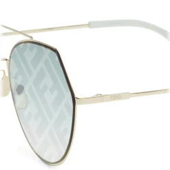 Fendi - Eyeline - Aviator Sunglasses - Gold - Sunglasses - Fendi Eyewear - Avvenice