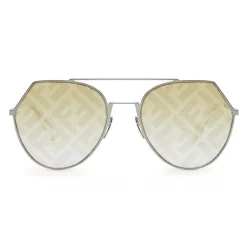 Fendi - Eyeline - Aviator Sunglasses - Ruthenium - Sunglasses - Fendi Eyewear - Avvenice
