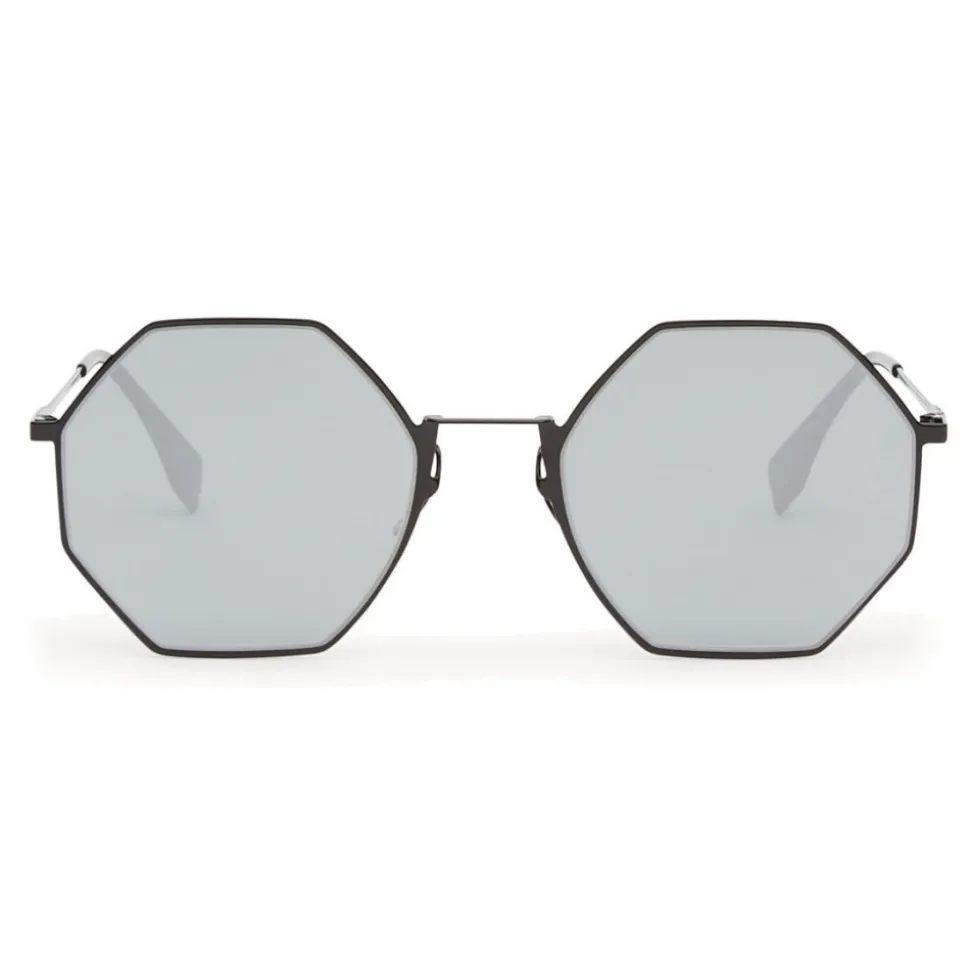Fendi - Eyeline - Black Octagonal Sunglasses - Sunglasses - Fendi Eyewear - Avvenice