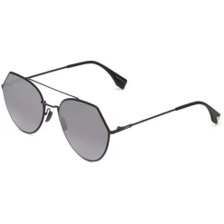 Fendi - Eyeline - Black Rounded Sunglasses - Sunglasses - Fendi Eyewear - Avvenice