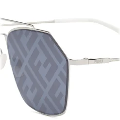 Fendi - Eyeline - Rectangular Sunglasses - Palladium - Sunglasses - Fendi Eyewear - Avvenice