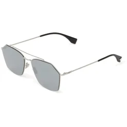 Fendi - Eyeline - Ruthenium Asian Fit Square Sunglasses - Sunglasses - Fendi Eyewear - Avvenice