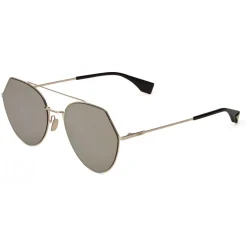 Fendi - Eyeline - Soft Gold Rounded Sunglasses - Sunglasses - Fendi Eyewear - Avvenice